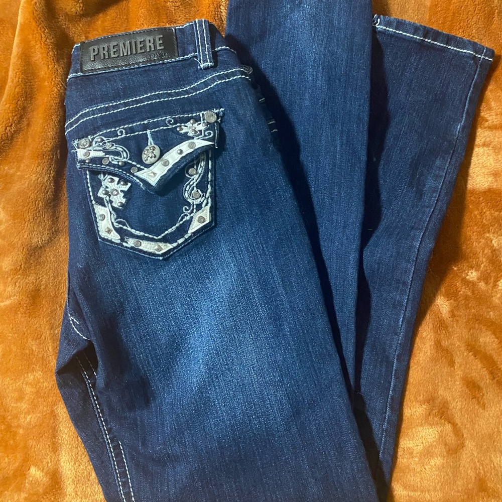 premiere rhinestone jeans
